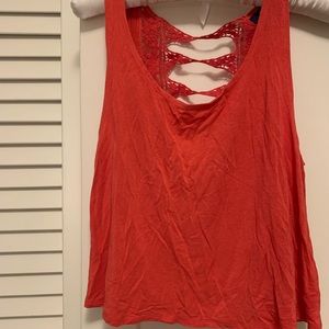 Ocean Drive S Pink Cropped Tank